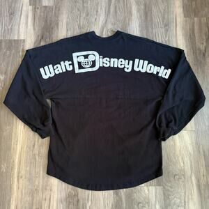 Walt Disney World Spirit Jersey Size XS Black Long Sleeve Shirt UNISEX ADULT